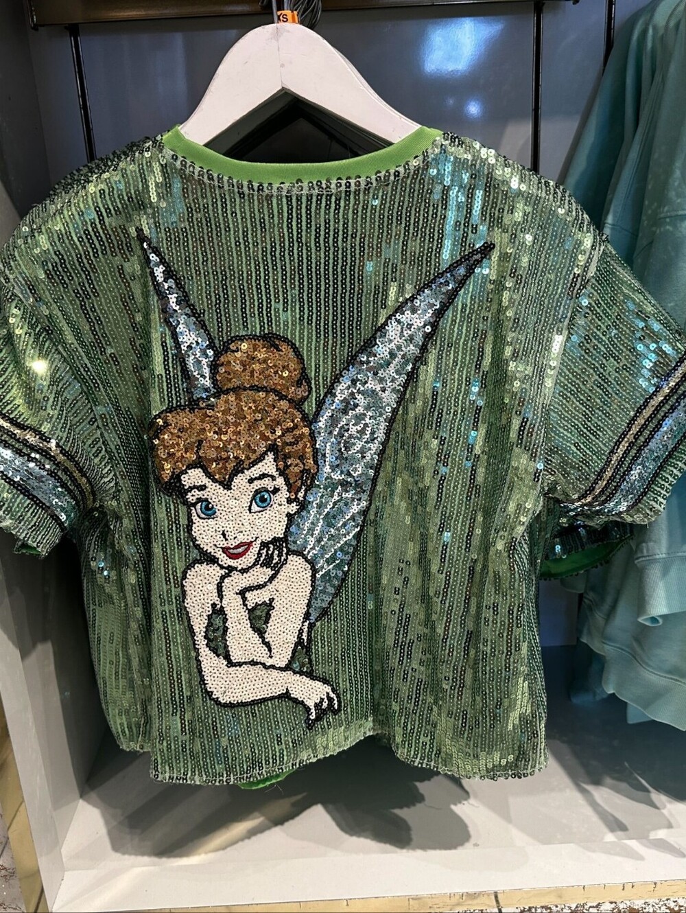 Disney Parks Tinker Bell Sequin Jersey